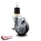 Service Caster 4'' Thermoplastic Rubber Swivel 1-7/8'' Expanding Stem Caster with Brake SCC-EX20S414-TPRB-TLB-178 - alternate 2